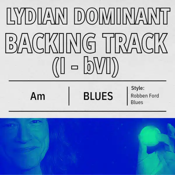 Lydian Dominant Robben Ford style backing track album cover