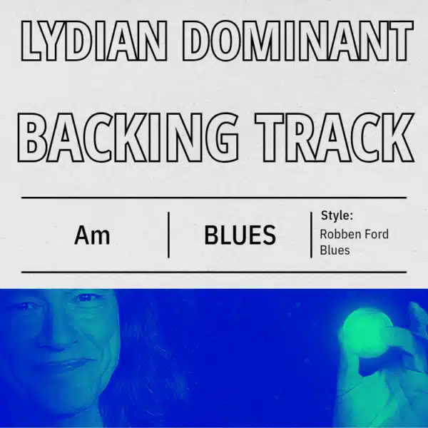 Lydian Dominant Robben Ford style backing track album cover